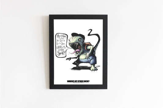 ‘WHERES MY OTHER SOCK’ FINE ART PRINT