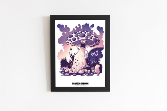 ‘SCAREDY-SHROOM’ FINE ART PRINT