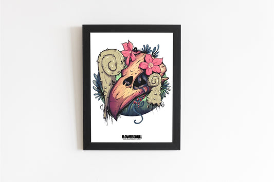 ‘FLOWERSKULL’ FINE ART PRINT